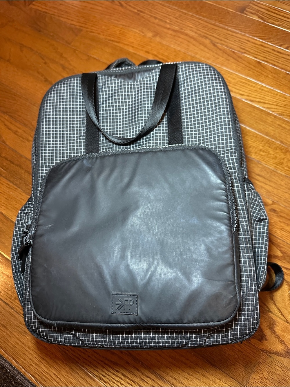Freshly Picked Black and White Jet Berlin Baby Backpack